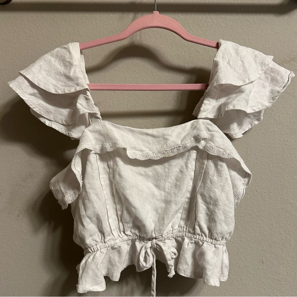 Off White cropped top